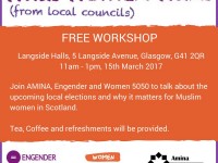 What women want (from local councils) - muslim women event