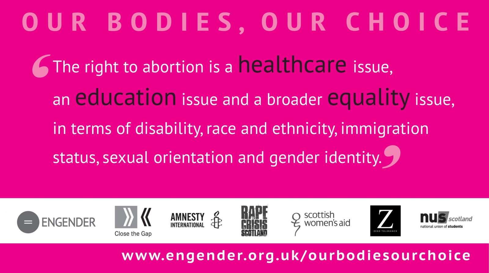 abortion is an issue of equality