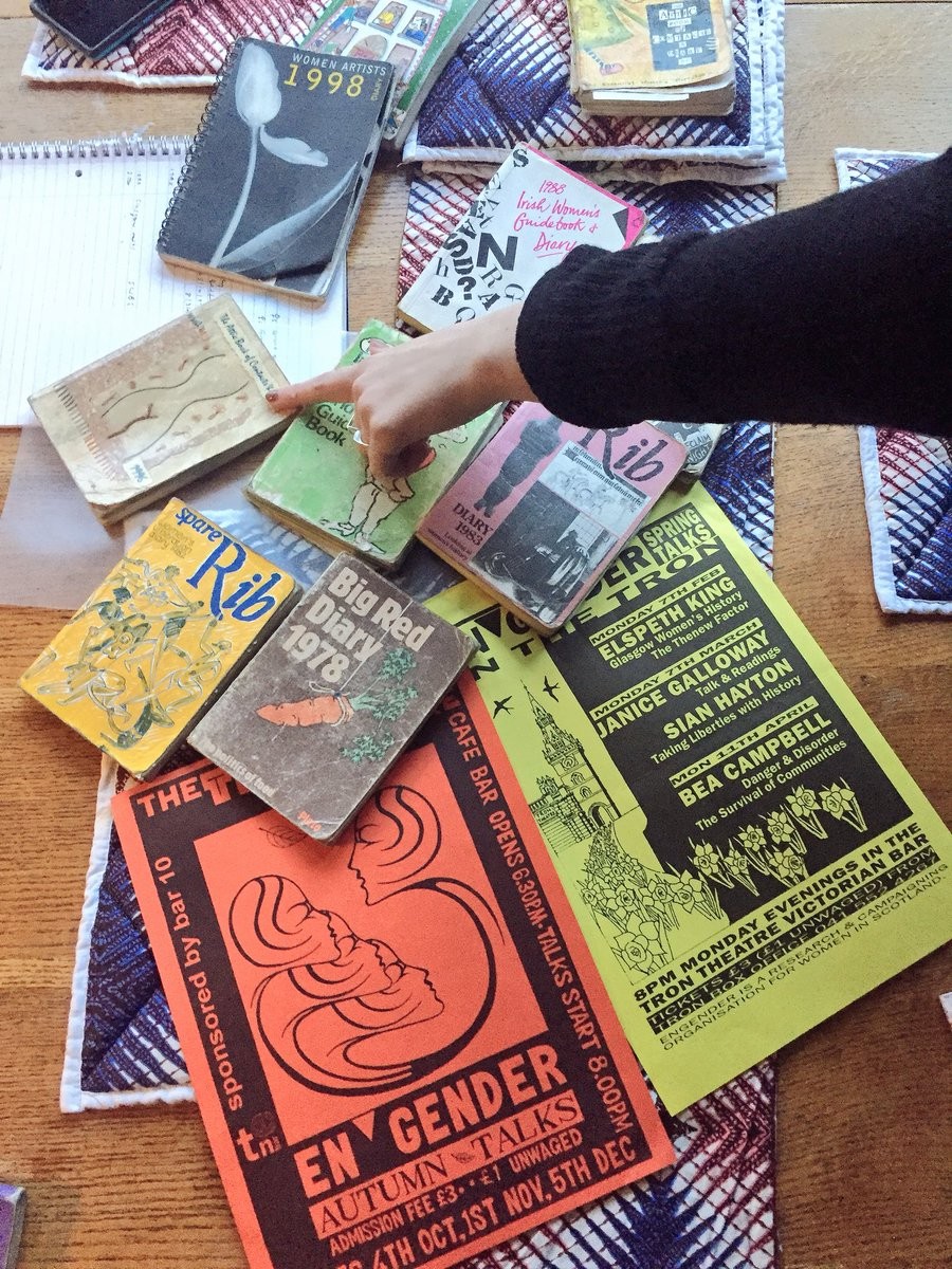 Some of the Engender archives held at the Glasgow Women's Library