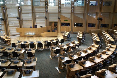 Holyrood debating chamber