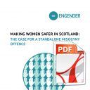 Making women safer in Scotland: the case for a standalone misogyny offence
