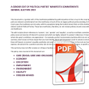 Gender Edit of General Election 2019 Manifestos