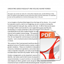 Common Weal: Eradicating Gender Inequality and Violence Against Women
