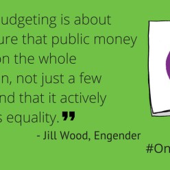 On the Engender: why gender budgeting matters