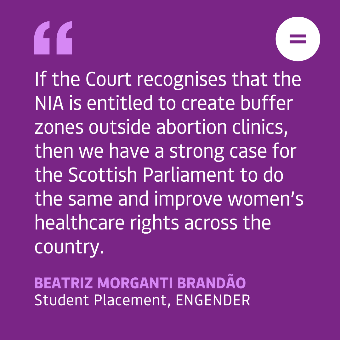 Exploring legislation on buffer zones in Northern Ireland Engender