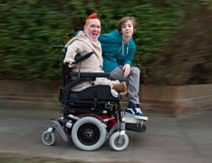 Alison Lapper and son