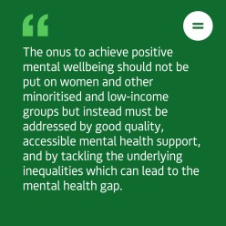 The mental health gap for women in Scotland