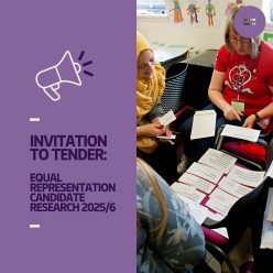 Invitation to Tender: Equal Representation 2025/26 Candidate Research.