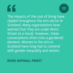 Cost of Living Crisis: How are rising costs affecting women in the arts?