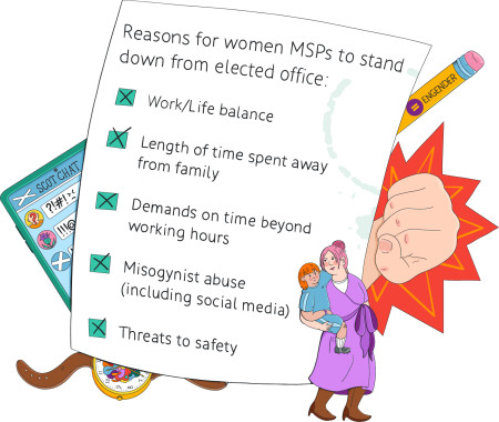 reasons women MSPs are standing down